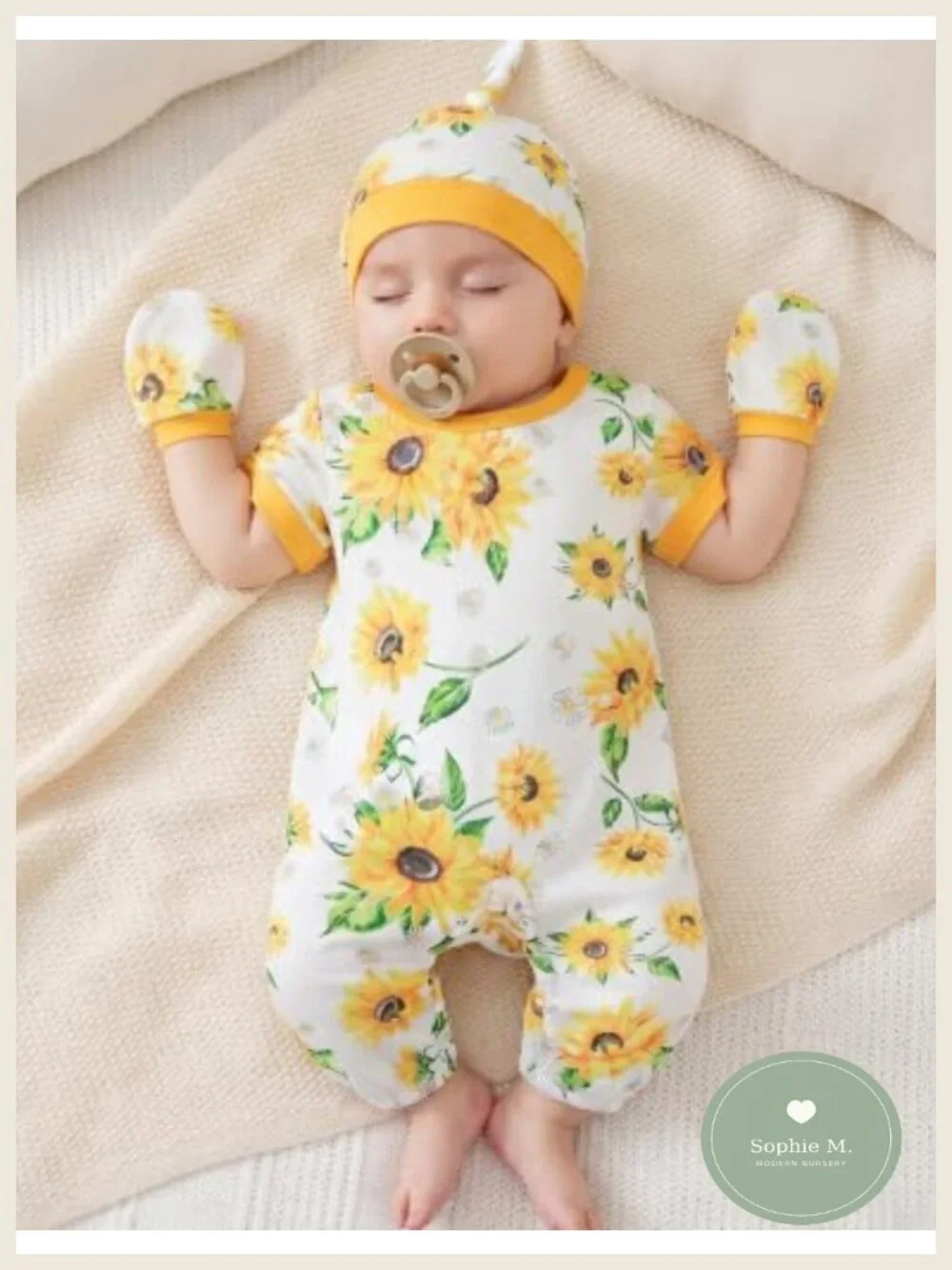 Baby Girl Layette Set 12pcs Soft Romper Pants Hats Mittens Bodysuits Infant Gift
